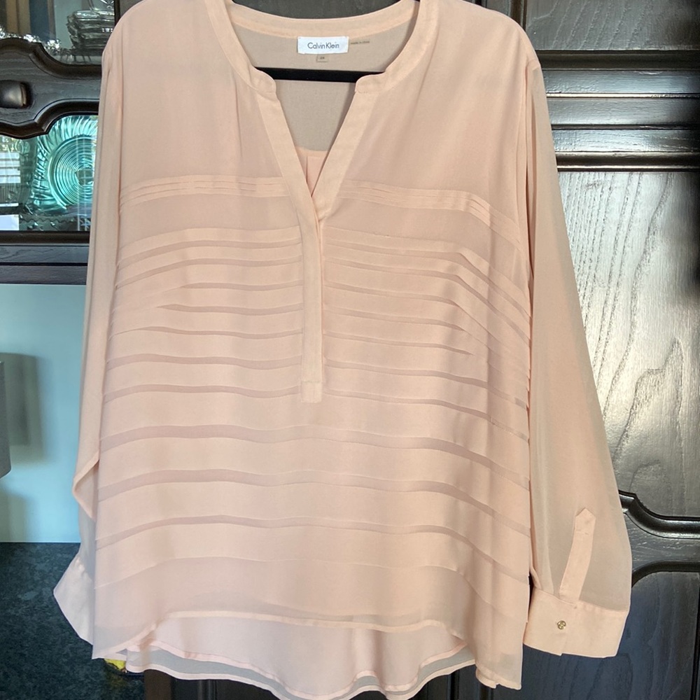 New Calvin Klein 2X blouse